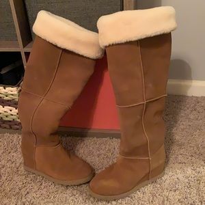 UGG chestnut knee high boots